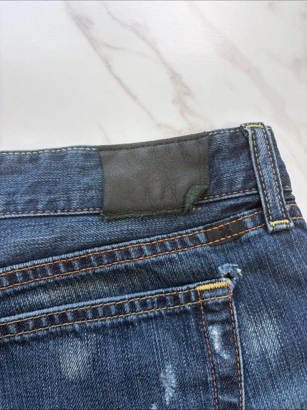Lucky Brand Riley Boho patch Cutoff Denim Shorts 10/30